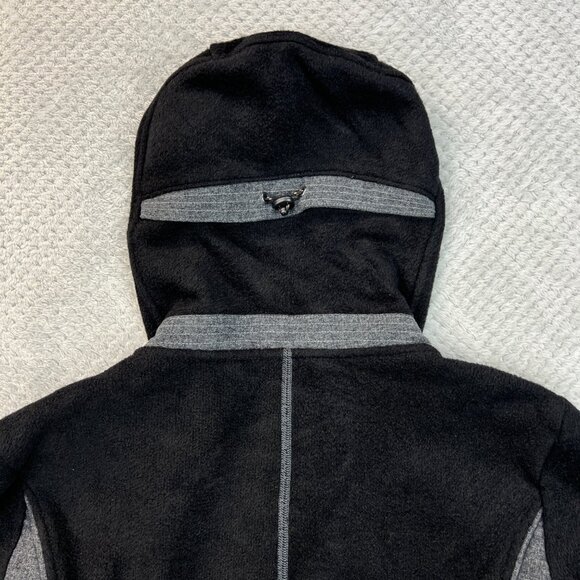 Kuhl Womens Alfpaca Hoodie Fleece Full Zip Black/Gray Outdoor Warm Wear Medium - Picture 14 of 16